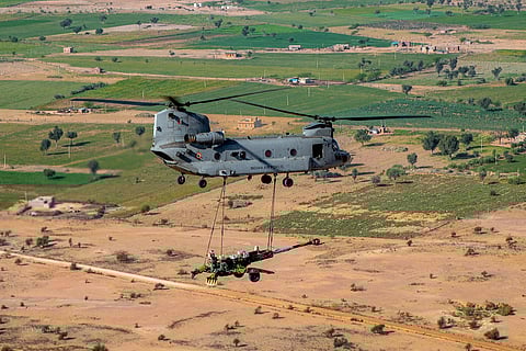 The Chinook is a multi-role, vertical lift platform, used for transporting men and material (Photo | IAF)