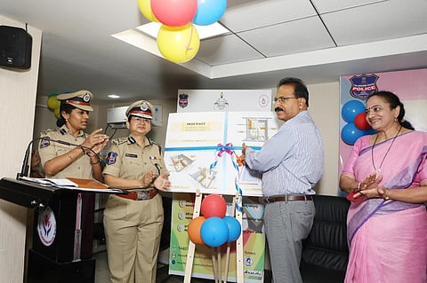 The cell was inaugurated by Telangana DGP M Mahendar Reddy at the Women's Safety Wing of the Telangana Police (Photo | Express)