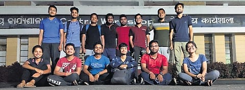 The winning team of NIT-R comprising BTech students | Express