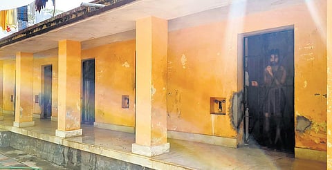 Wards that resemble prison cells are where patients are housed in Government Mental Health Centre at Oolampara in Thiruvananthapuram