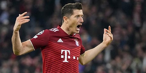 Bayern Munich striker Robert Lewandowski (Photo | AP)