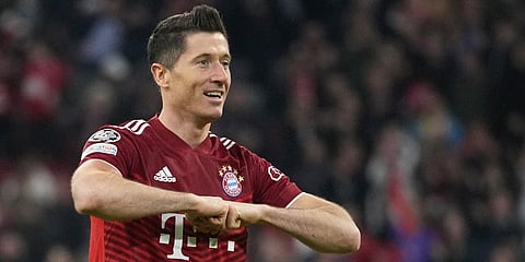 Bayern Munich striker Robert Lewandowski (Photo | AP)