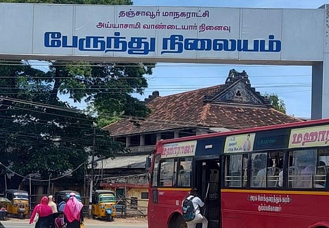 The non-functioning drinking water booth at the Thanjavur old bus stand redeveloped under the smart city scheme | Express