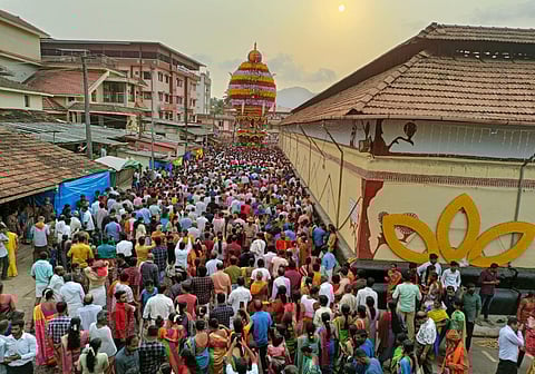 Sri Mookambika Temple at Kollur in Udupi district of Karnataka.