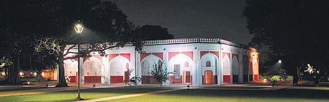 Images of Sunder Nursery—the heritage park, which was open till 6pm, now remains open till 10pm—after dark | (1 & 2) DR THAIHAMDAO HAFLONGBAR ; (3 & 4) AGA KHAN TRUST FOR CULTURE