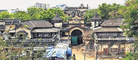 An inside view of Nazri Bagh, or the King Kothi Palace, as seen on Sunday | RVK Rao