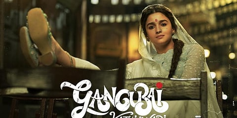 A poster of Sanjay Leela Bhansali's latest film Alia Bhatt-starrer Gangubai Kathiawadi. (File Photo)
