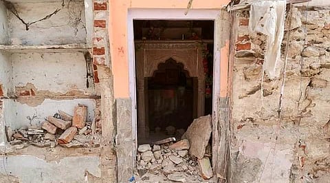 The temple that was bulldozed (Photo | Special arrangement)