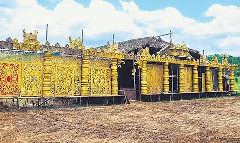 The venue of Maha Kubera Yaga at Chalavara in Palakkad