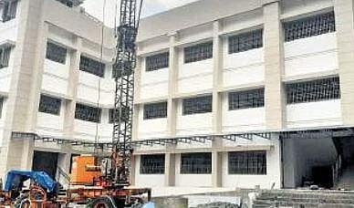 The cyclone shelter that is nearing completion at Pallippuram