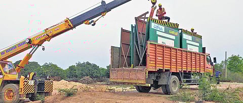 Barricades being brought to the site to block a part of the road | Express