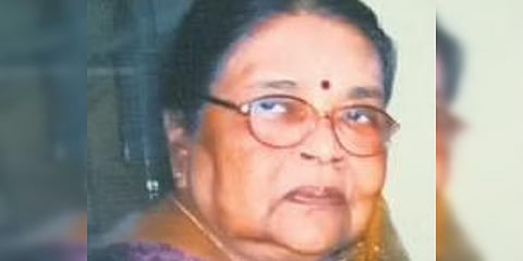 Eminent Odia litterateur Binapani Mohanty (Photo| EPS)