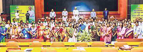 Chief Minister Naveen Patnaik at the orientation programme for newly elected mayors and chairpersons in Bhubaneswar on Monday | Express