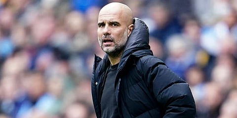 Manchester City coach Pep Guardiola (Photo | AP)