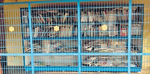 The library built in memory of U Ve Swaminatha Iyer at Karkudi in Perambalur district | Express