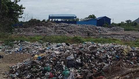 Bio-mining project under way at Neduvasal dump yard in Perambalur district | Express