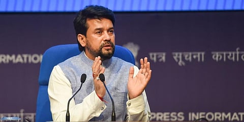 Union Information and Broadcasting Minister Anurag Thakur (Photo | PTI)