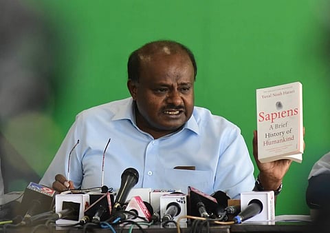 JDS leader HD Kumaraswamy. (Photo | Ashishkrishna HP, EPS)