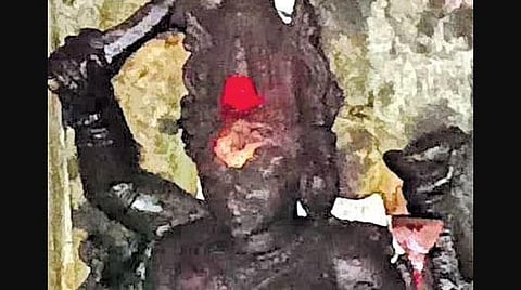 Antique idols unearthed from Baitarani river in Jajpur district | Express