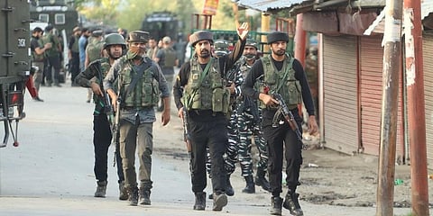 Security forces in Kashmir valley (Representational Image | AP)