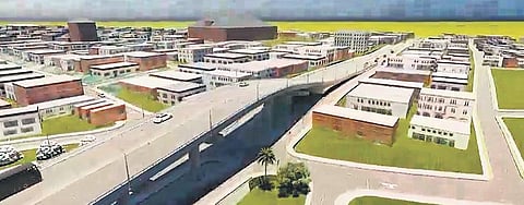 An artist’s impression of the proposed Sankey Tank Road