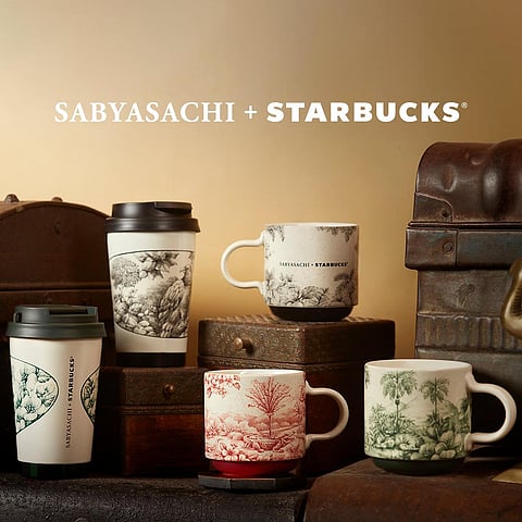 Starbucks and Sabyasachi(Photo |Twitter/ Starbucks India)