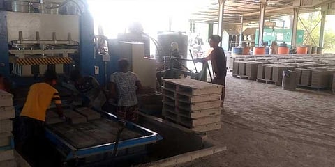 No free supply of fly ash, TN brick units in a spot