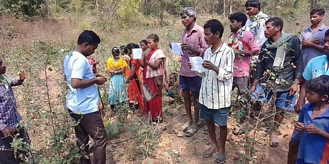 Displaced Bastar tribals (Photo | Special Arrangement)