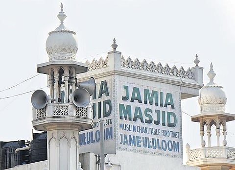 Jamia Masjid is using an electronic sound measuring and controlling device to reduce the azaan volume within legally permissible limits | Vinod Kumar T