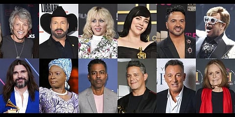 Group of inter-generational stars from film, TV, sports and music(Photo |AP)