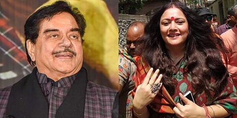 (L-R) Shatrughan Sinha, Agnimitra Paul.