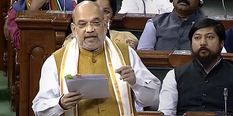 Union Home Minister Amit Shah had said on Friday that Hindi would be made compulsory up to Class 10 in the eight northeastern states (Photo | PTI)