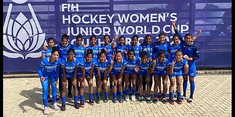 India Junior Women's Hockey team.(Photo | Twitter, @TheHockeyIndia)