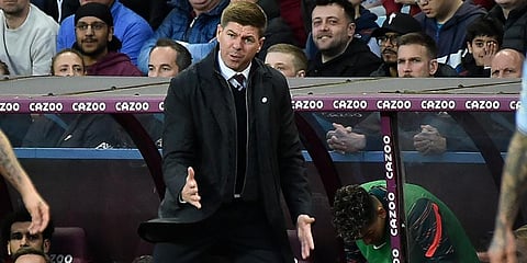 Aston Villa gaffer Steven Gerrard (Photo | AP)