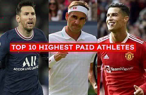 Forbes recently published the top 10 list of the world's highest-paid athletes in 2022. Check out the list. (Photo | AP)