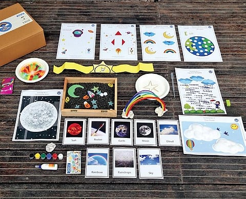 An educational box devised by Tiny Thinkers