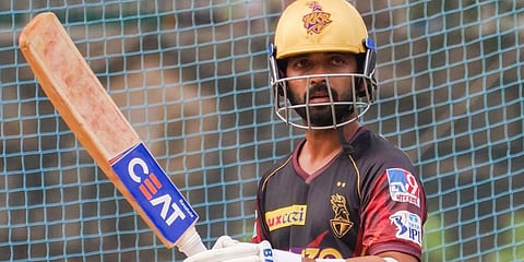 Kolkata Knight Riders batter Ajinkya Rahane (Photo | KKR Twitter)