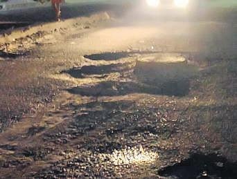 Smart road project abandoned midway. ( Photo| EPS)