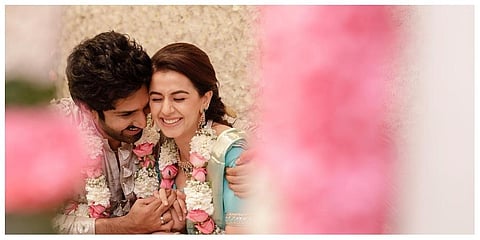 Aadhi and Nikki's wedding ceremony kicks off with blingy 'haldi' function