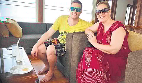 Swiss honeymooners Deborah and Roger Hammerli. ( Photo | EPS)