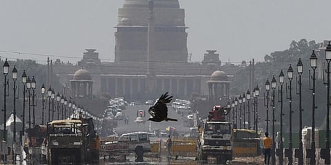 A mirage seen at Rajpath on a hot summer day. (File Photo| Parveen Negi, EPS)