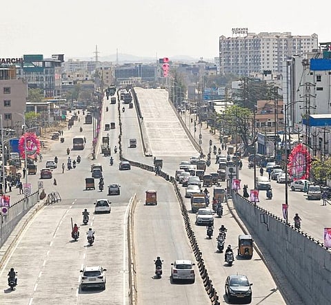 A file picture of the Bairamalguda Flyover