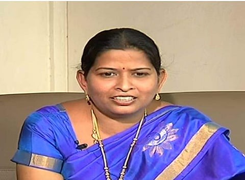 Andhra Pradesh minister Taneti Vanitha (YouTube screengrab)