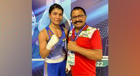Indian boxer Nikhat Zareen. (File Photo)