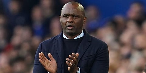 Crystal Palace manager Patrick Vieira (Photo | AP)