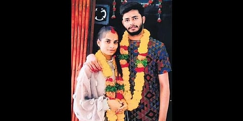 Neeraj Panwar and Sanjana Yadav