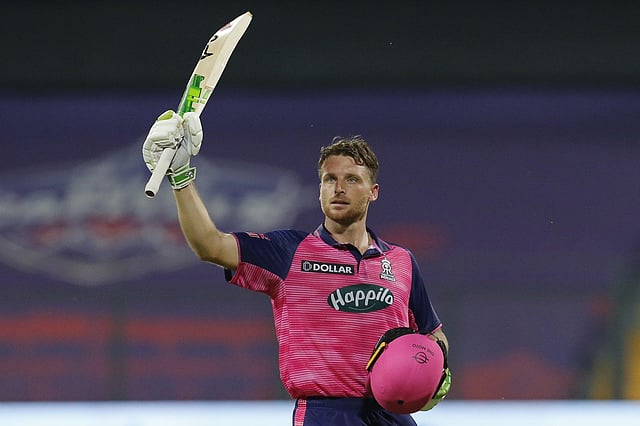 Jos Buttler (RAJASTHAN ROYALS): The England batsman has bossed this IPL with three centuries to help Rajasthan finish second in the table, awaiting table-toppers Gujarat in the first qualifier on Tuesday.  Buttler has been a smiling assassin, stroking 629 runs in 14 matches -- the most of any player -- while smashing 37 sixes at a strike-rate of 146.96. (Photo| Twitter)