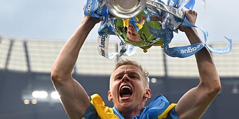 Manchester City's Ukrainian midfielder Oleksandr Zinchenko (File photo| AFP)