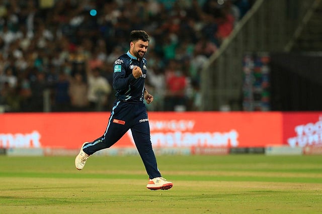 Rashid Khan (GUJARAT TITANS): Rashid was the key to his team starting with a bang as they remarkably topped the table in their debut season. The Afghanistan wizard not only bamboozled the batsman with his leg-spin bowling but also provided some explosive batting as he displayed his all-round talent. (Photo| Twitter)