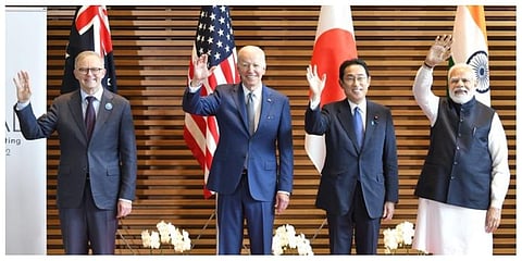 Quad leaders (Photo | Twitter/ narendramodi)